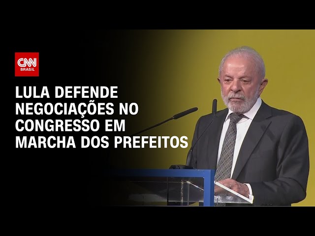 Lula defende mais negociações no Congresso e menos no Judiciário | LIVE CNN