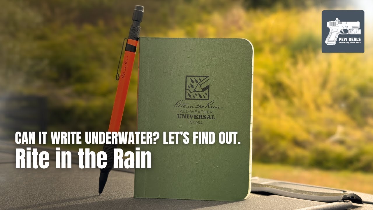 Writing Underwater?! Testing the Rite in the Rain Notepad & Mechanical Pencil!