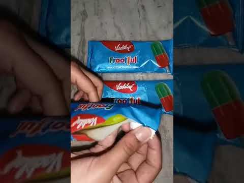Review of New Vadilal Frootful 2 in 1 mango flavoured ice cream 🍨