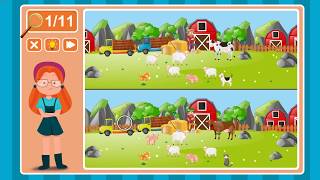 Viki Spotter: The Farm, Level 9 Walkthrough, 1080p/60FPS.