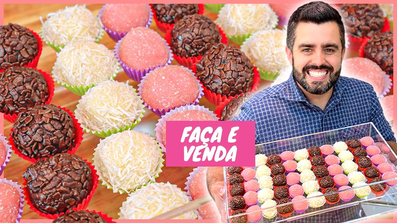 Ganhe DINHEIRO com BRIGADEIRO GOURMET I 3 Receitas que mais vendem I Receitas de Pai