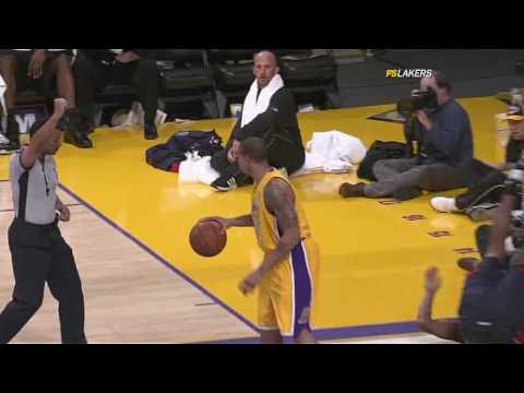 02 17 2009 Hawks vs Lakers Shannon Brown Amazing Athletic Block On Mario West HD