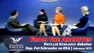 Phyllis Schlafly & Rep. Pat Schroeder Debate ERA | ABC Issues and Answers — February 1973