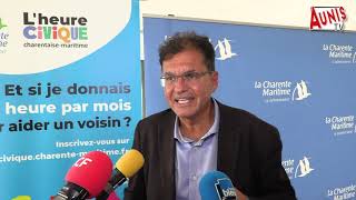 Lancement de l'Heure Civique Rochelaise en Charente-Maritime avec Atanase Perifan