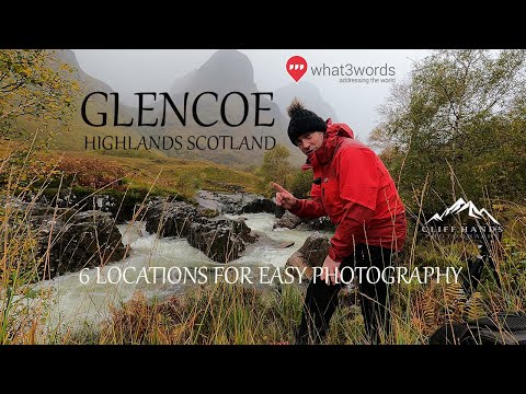 Landscape Photography locations in Glencoe, Highlands Scotland.