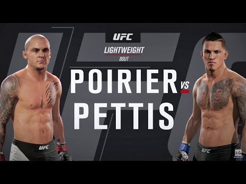 EA Sports UFC 2 - Dustin Poirier vs Anthony Pettis UFC Fight Night 120 Full Fight Simulation