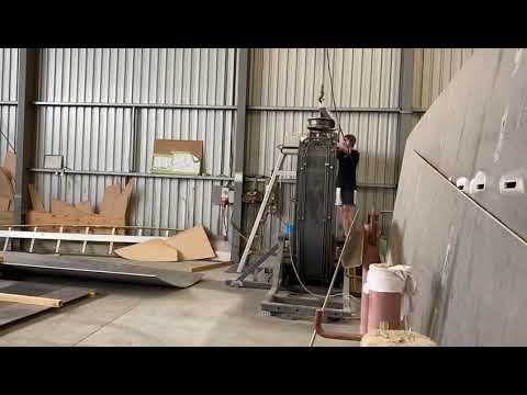 Plate wheeling to form hull plates.