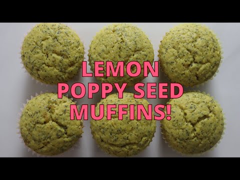 How to Make Moist and Fluffy Lemon Poppy Seed MUFFINS!