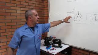 Circuito elétrico de um refrigerador na prática