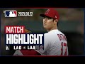 【大谷7回12奪三振1失点‼︎】6.22 ドジャースVSエンゼルス 日本語ハイライト #MLB