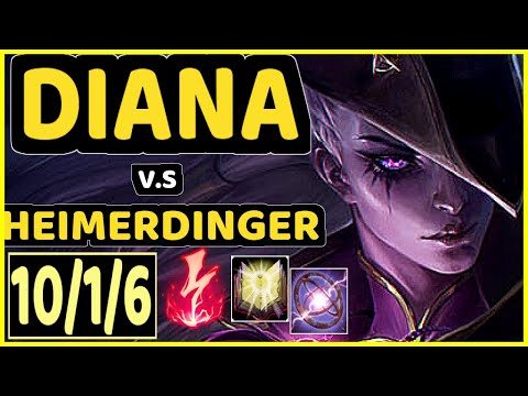 SELFIE (DIANA) vs HEIMERDINGER - 10/1/6 KDA MID CHALLENGER GAMEPLAY - EUW