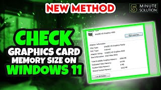 How to Check Graphics Card Memory Size on Windows 11 [UPDATED]