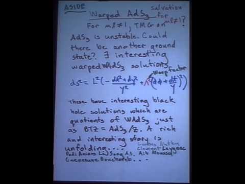 Andrew Strominger - Quantum gravity in three dimensions