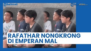 Heboh, Rafathar Nongkrong bareng Temannya di Emperan Mal, Gaya Santainya Jadi Sorotan