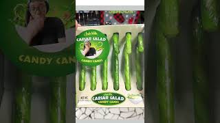 Caesar salad candy cane #candy #candy-cane #salad #caesarsalad  #shorts