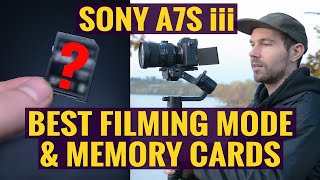 Best Filming Mode and Memory Cards For Sony A7siii
