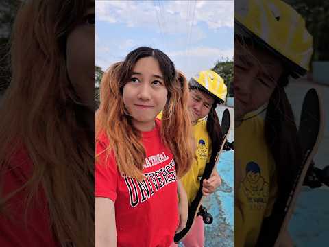 ผิงโซเซ ตอน จักรยาน vs สเก็ตบอร์ด 🚲😍