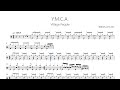 Y M C A 架子鼓谱动态鼓谱川普小曲儿Village People