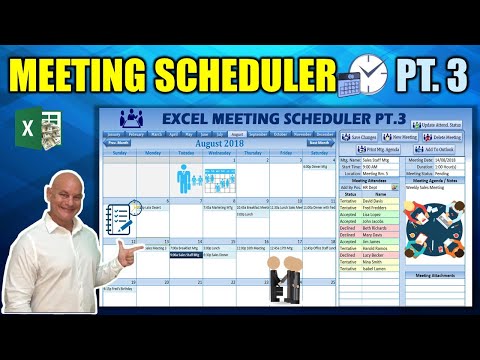 How To Create This AMAZING Week View Schedule In Excel Part 1