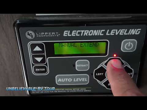 One Minute to level with MANUAL LEVEL on your Lippert Electronic Leveling