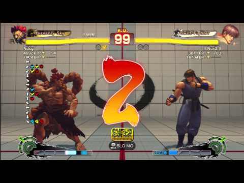 SSF4 AE :  Ndsg (Akuma) vs Nox2 (Guy) 2