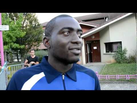 La réaction de Yaya Diané après le match amical GF38 - SO Chambéry 2-1 du 21 juillet 2012
