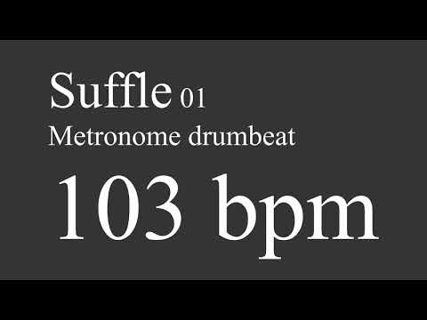 103 bpm suffle drumbeat metronome
