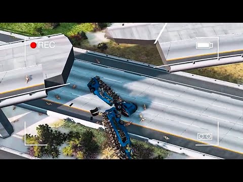 💥BeamNG Drive - #61 Realistic Car Crashes, The Best Videos from All over Youtube