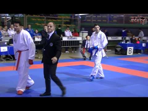 Fioravante Valentino vs Nello Maestri - Semifinal 83 kg - Campionati Italiani Kumite Ostia 2012