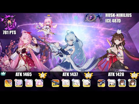 Honkai Impact 3rd : EX Abyss Nirvana 487D : Nihilius (ICE) 781 Pts : HoH(SS0), Kira(SSS), JK(SSS)