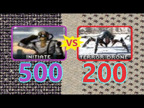 Initiates vs Terror Drones - Same Cost - Red Alert 2