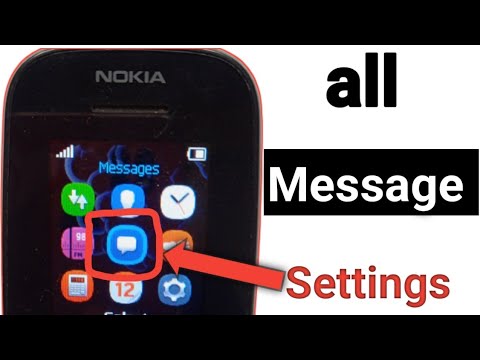 Nokia Keypad Mobile Me Message Setting Kaise Kare Drafts, Distribution lists, Screened Message