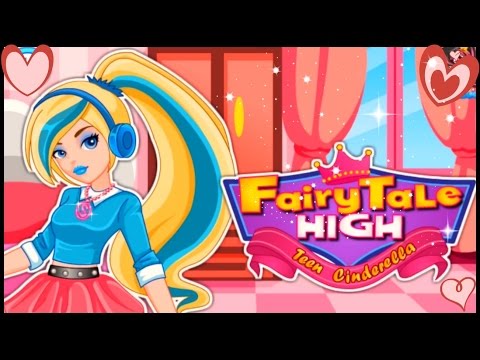 Fairytale High Team - Princess Cinderella Teen DressUp Game For Kids - YouTube