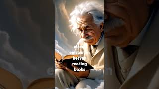 albert einstein in heaven reading books! #alberteinstein