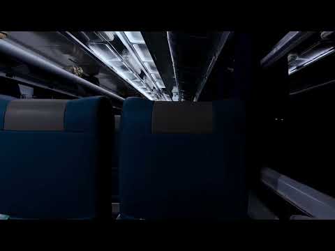 Cozy Sleeper Train on a Rainy Evening - Relaxing Background Noise Ambience for Sleep & Study