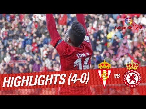 Highlights Sporting de Gijón vs Cultural Leonesa (4-0)