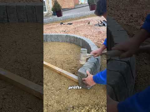 Kann man eine komplette Einfahrt alleine pflastern?#Handwerk#Pflasterarbeit#OhneBeton#Zufahrt