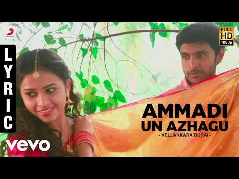 Vellakkara Durai - Ammadi Un Azhagu Lyric | Vikram Prabhu, Sri Divya