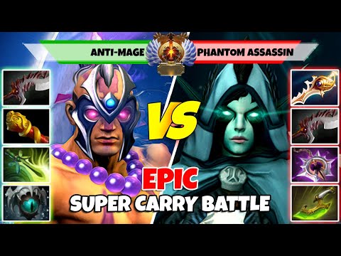 ANTI-MAGE (Carry) vs PHANTOM ASSASSIN (Carry) - Battle Of Immortal Rank Dota 2 Players - Z Dota 2