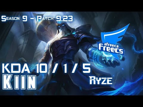 AFs Kiin RYZE vs AKALI Top - Patch 9.23 KR Ranked