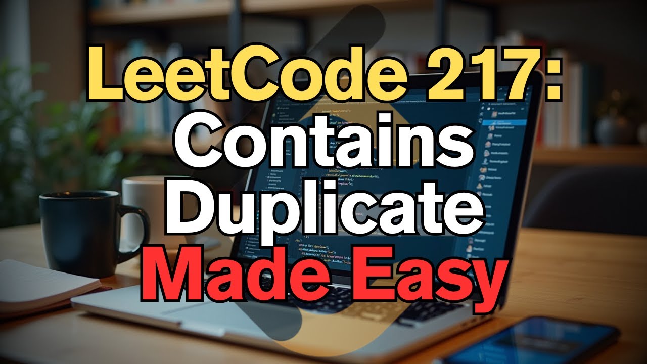 LeetCode 217: Contains Duplicate Made Easy for Complete Beginners - Python Tutorial