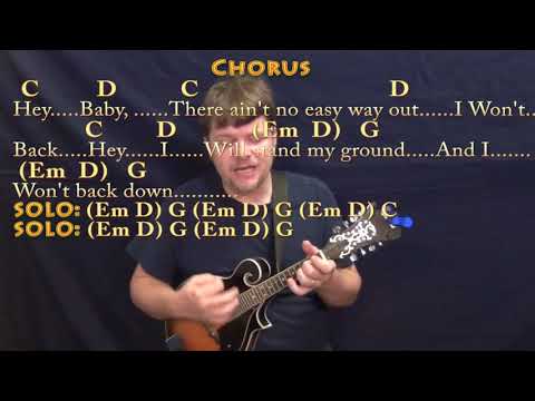 I Won't Back Down (Tom Petty) Mandolin Cover Lesson with Chords/Lyrics