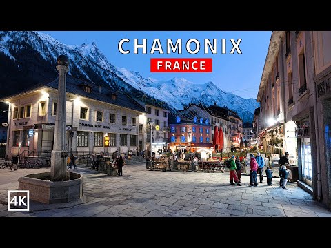 Chamonix Mont Blanc 🇫🇷 | Cosy Evening Walk With Epic Views of The Mont Blanc in France 4K