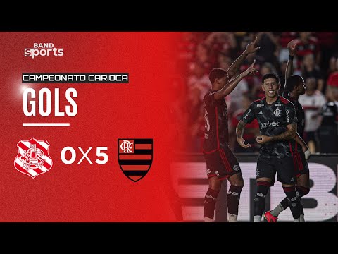 FLAMENGO GOLEIA O BANGU E DESENCANTA NO CARIOCA | BANGU 0x5 FLAMENGO - GOLS