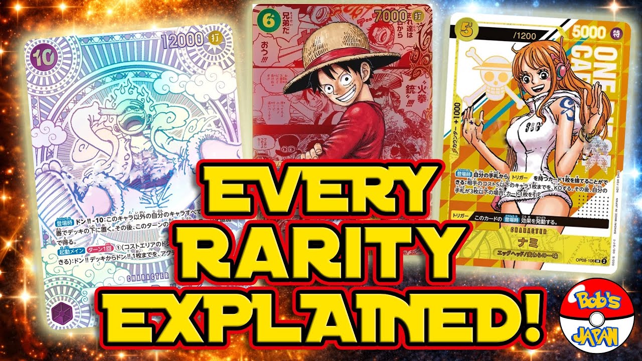 Every One Piece Card Game Rarity Explained (From Common to the RAREST Cards Released in Japan!)