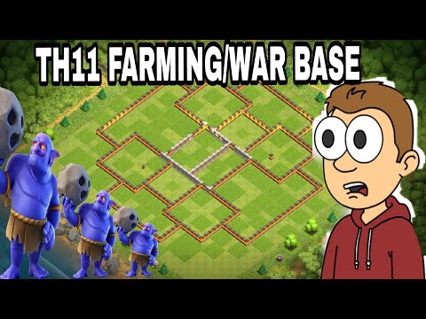TH11 FARMING / WAR BASE | DARK ELIXIR PROTECTION BASE 2017 | Clash of Clans