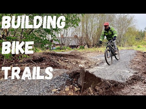 Building my own mountain bike jumps and trails | A break from homestead life!