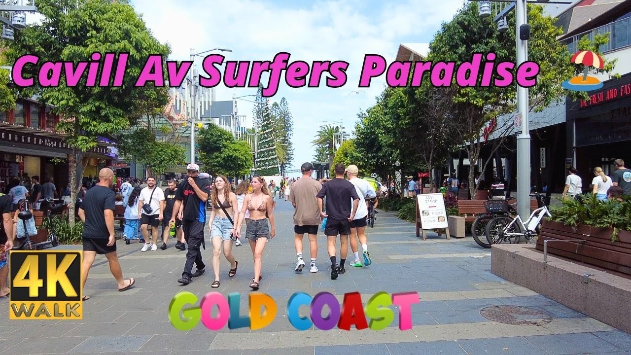 Experience a captivating stroll through Cavill Avenue.