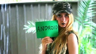 APPLE VS ANDROID 'Phone War' MUSIC VIDEO - Meri Amber