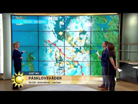 Så blir skidvädret i veckan - Nyhetsmorgon (TV4)
